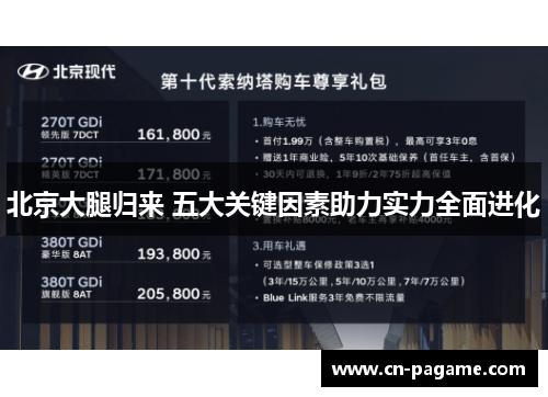 北京大腿归来 五大关键因素助力实力全面进化